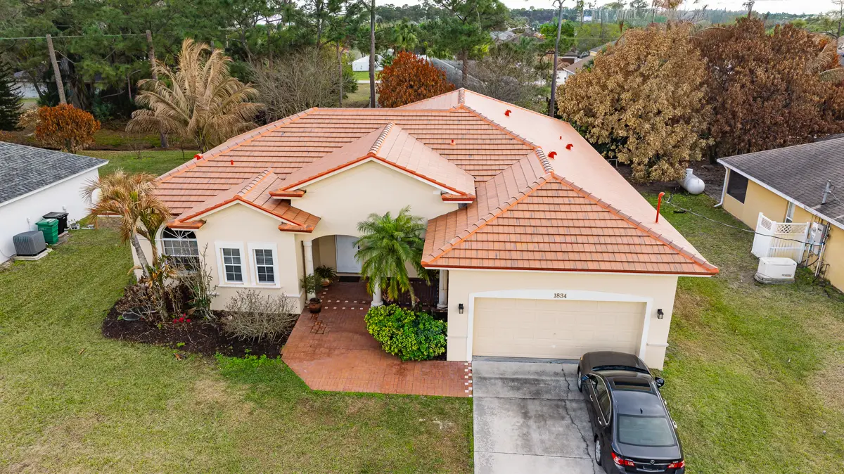 Terracotta clay tile roof